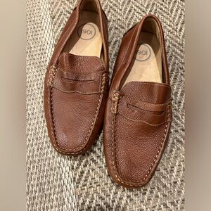 1901 Rich Brown Leather Slip-On Loafers